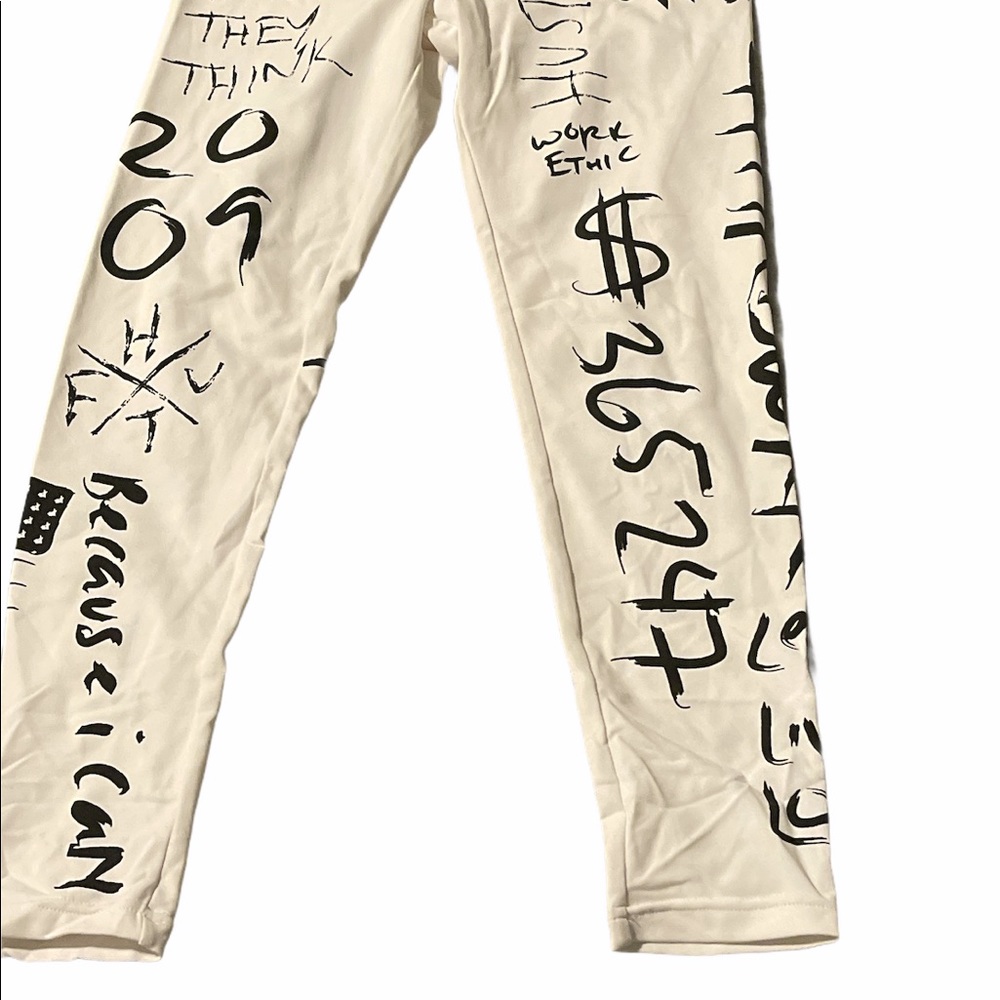 HTFU Analog Graffiti Full Length Leggings. Size S - Picture 6 of 9